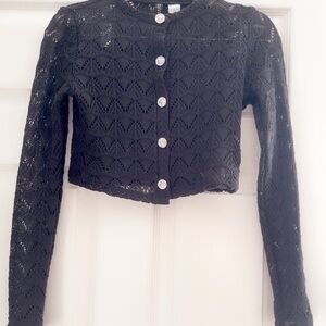 Divided Black Knit Cardigan